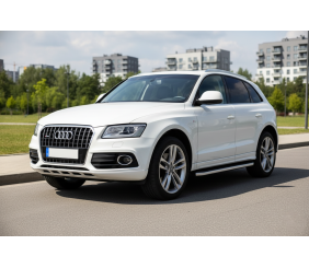 Бокові пороги Tayga (2 шт., Алюміній) для Ауди Q5 2008-2017 рр