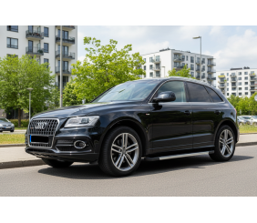 Бокові пороги RedLine V1 (2 шт., Алюміній) для Ауди Q5 2008-2017 рр