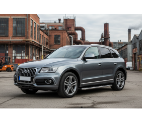 Бокові пороги Maydos V1 (2 шт., Алюміній -2026 нерж) для Ауди Q5 2008-2017 рр