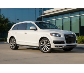 Бокові пороги Maydos V1 (2 шт., Алюміній -2026 нерж) для Ауди Q7 2005-2015 рр