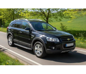 Бокові пороги Duru (2 шт., Алюміній) 2006-2015 для Chevrolet Captiva рр