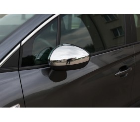 Накладки на дзеркала (2 шт, нерж) OmsaLine - Італійська нержавійка для Citroen DS-4 2010-2015 рр