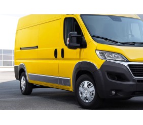 Молдинг дверний (к-т, нерж) Коротка база для Citroen Jumper 2007-2025 рр