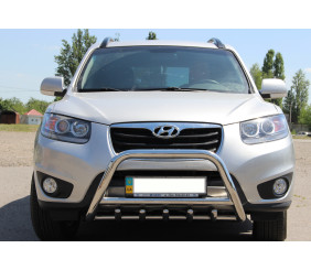 Кенгурятник WT003 (нерж.) для Hyundai Santa Fe 2 2006-2012 рр