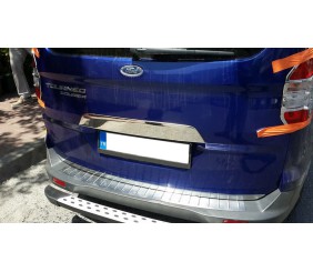 Планка над номером (нерж) Carmos - Турецька сталь для Ford Courier 2014-2023 рр