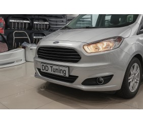 Накладки на противотуманки (2014-2018, 2 шт, нерж) Carmos - Турецька сталь для Ford Courier рр