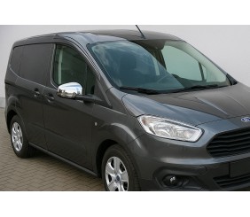 Накладки на дзеркала (2 шт., пласт) OmsaLine, 2017-2026 для Ford Courier рр