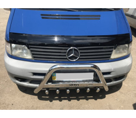 Кенгурятник WT003/4 (нерж.) без напису, 51мм для Mercedes Vito W638 1996-2003 рр