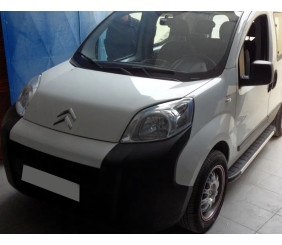 Бокові пороги Duru (2 шт., алюміній) для Citroen Nemo 2007-2017 рр