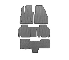 Килимки EVA (3 ряди, 5-ти дверний/7-місний, Сірий) для Renault Kangoo 2008-2020 рр