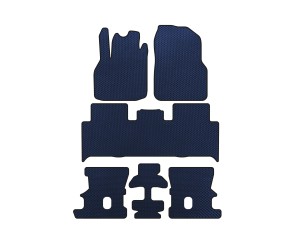 Килимки EVA (3 ряди, Синій) для Renault Scenic/Grand 2003-2009 рр