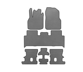 Килимки EVA (3 ряди, Сірий) для Renault Scenic/Grand 2003-2009 рр
