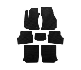 Килимки EVA (3 ряди, 2003-2005, 7-ми місний, Чорний) для Opel Zafira A рр