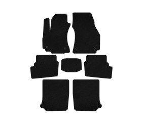 Килимки текстильні Premium (3 ряди, 2003-2005, 7-ми місний, Чорний) для Opel Zafira A рр