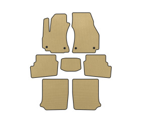Килимки EVA (3 ряди, 2003-2005, 7-ми місний, Бежевий) для Opel Zafira A рр