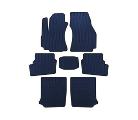 Килимки EVA (3 ряди, 2003-2005, 7-ми місний, Синій) для Opel Zafira A рр