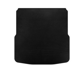 Килимок в багажник (подвійна фалшпідлога, SW, Чорний) для Skoda Superb 2009-2015 рр