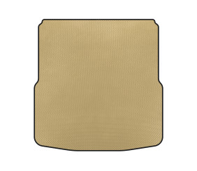Килимок в багажник (подвійна фалшпідлога, SW, Бежевий) для Skoda Superb 2009-2015 рр