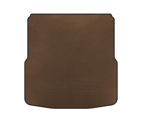 Килимок в багажник (подвійна фалшпідлога, SW, Коричневий) для Skoda Superb 2009-2015 рр