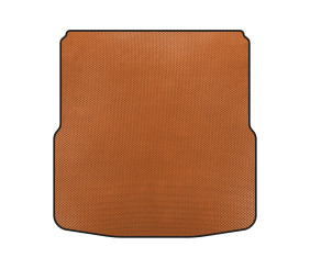 Килимок в багажник (подвійна фалшпідлога, SW, Помаранчевий) для Skoda Superb 2009-2015 рр