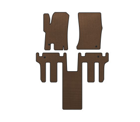 Килимки EVA (2 ряди, Коричневий) для Ssang Yong Rodius