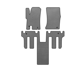 Килимки EVA (2 ряди, Сірий) для Ssang Yong Rodius