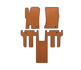 Килимки EVA (2 ряди, Помаранчевий) для Ssang Yong Rodius