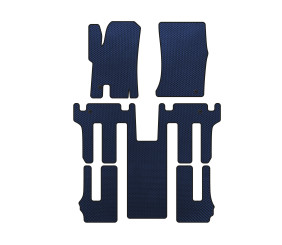 Килимки EVA (3 ряди, Синій) для Ssang Yong Rodius