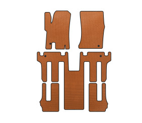 Килимки EVA (3 ряди, Помаранчевий) для Ssang Yong Rodius