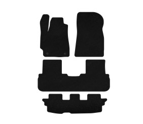 Килимки текстильні Classic (3 ряди, Чорний) для Toyota Highlander 2008-2013 рр