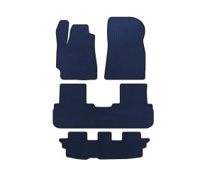 Килимки EVA (3 ряди, Синій) для Toyota Highlander 2008-2013 рр