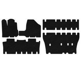 Килимки текстильні Classic (3 ряди, чорні) для Toyota Sienna 2003-2009 рр