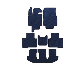 Килимки EVA (3 ряди, 7-ми місний, Синій) для Toyota Highlander 2019- рр