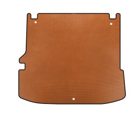 Килимок в багажник EVA V2 (з сабвуфером, 7-ми місний, Помаранчевий) для Toyota Highlander 2019- рр