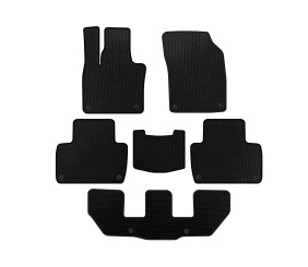 Килимки EVA (3 ряди, Чорний) для Volvo XC90 2015- рр