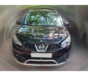 Передній захист (нерж) для Nissan Qashqai 2007-2010 рр