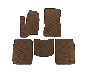 Килимки EVA (2 ряди, 2013-2019, Коричневий) для Ford Flex рр