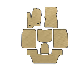 Килимки EVA (3 ряди, 2013-2019, Бежевий) для Ford Flex рр