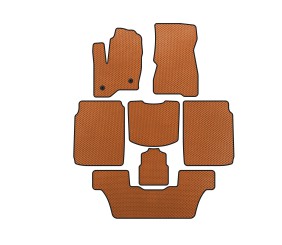 Килимки EVA (3 ряди, 2013-2019, Помаранчевий) для Ford Flex рр