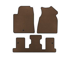 Килимки EVA (1-20263 ряд, 2013-2017, Коричневий) для GMC Acadia рр