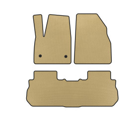 Килимки EVA (2 ряди, 2017-2019, Бежевий) для GMC Acadia 2017- рр
