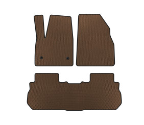 Килимки EVA (2 ряди, 2017-2019, Коричневий) для GMC Acadia 2017- рр
