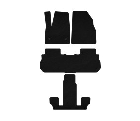 Килимки текстильні Premium (3 ряди, 2017-2019, Чорний) для GMC Acadia 2017- рр