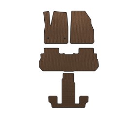 Килимки EVA (3 ряди, 2017-2019, Коричневий) для GMC Acadia 2017- рр