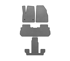 Килимки EVA (3 ряди, 2017-2019, Сірий) для GMC Acadia 2017- рр