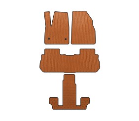 Килимки EVA (3 ряди, 2017-2019, Помаранчевий) для GMC Acadia 2017- рр