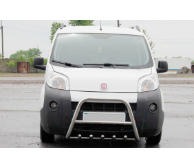 Кенгурятник WT006 (нерж) для Fiat Fiorino/Qubo 2008-2024 рр