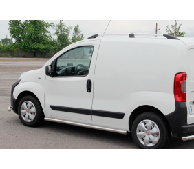 Бічні труби Ø60 (2 шт., Нерж.) для Peugeot Bipper 2008-2017 рр