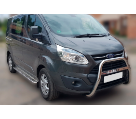 Кенгурятник WT006 F1-55 (нерж) для Ford Custom 2013-2022 рр