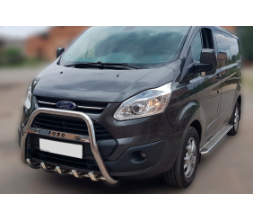 Кенгурятник WT006 F1-56 (нерж) для Ford Custom 2013-2022 рр